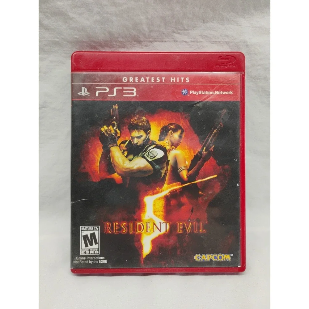 Resident Evil 5 (Sony PlayStation 3, 2009) GUC No Book Clean Disc